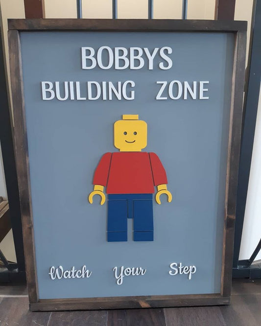 Lego Man Bedroom Sign