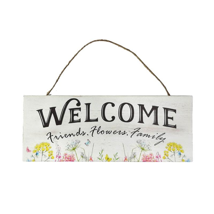 FLORAL WELCOME SIGN