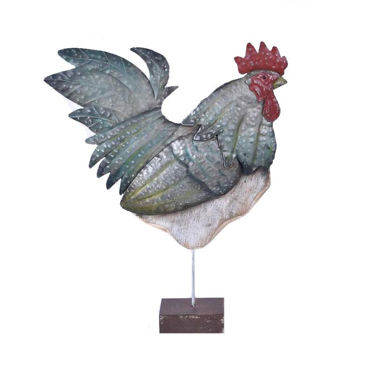 ROOSTER ON STAND
