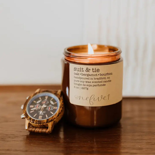 Suit & Tie - Soy Wax Candle- for HIM