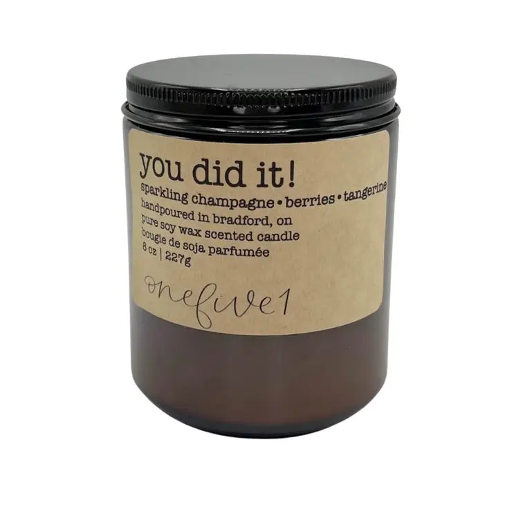 You Did It! Soy Wax Candle